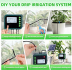 Solar Automatic Drip Irrigation Kit System,Automatic Plant Watering Devices Programmable Water Timer,LED Display for 15 Potted Plants Outdoor Indoor Garden Balcony Vacation