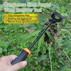 SIXCAR Weed Remover Tool,Portable Garden Weeder Tool,New Manganese Steel Weeding Tools,for Hand Weeder for Vegetable Gardening Backyard Farm Planting & Uprooting Weeding Tool (Rubber 6-Tooth)