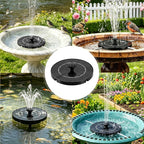 3.5W Solar Powered Water Fountain for Bird Bath Solar Water Pump with 6 Nozzles,Floating Solar Fountain Pump Outdoor Garden Bird Bath Fountain