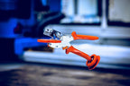 Original Löwe Sealing Profile Cutters 4.104/VR with Two Brackets for Professional Use in Window Construction - Profile Cutters with V-Cut for Notching Sealing Profiles on Outer Corners