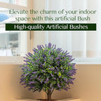 Lavender Boxwood Ball Tree, UV Resistant, Simulated Green Bush, Artificial Lavender Tree Outdoor Set of 2 (24.5Inch) with Ground Plugs Fake for Indoor Outdoor Front Porch Gardens