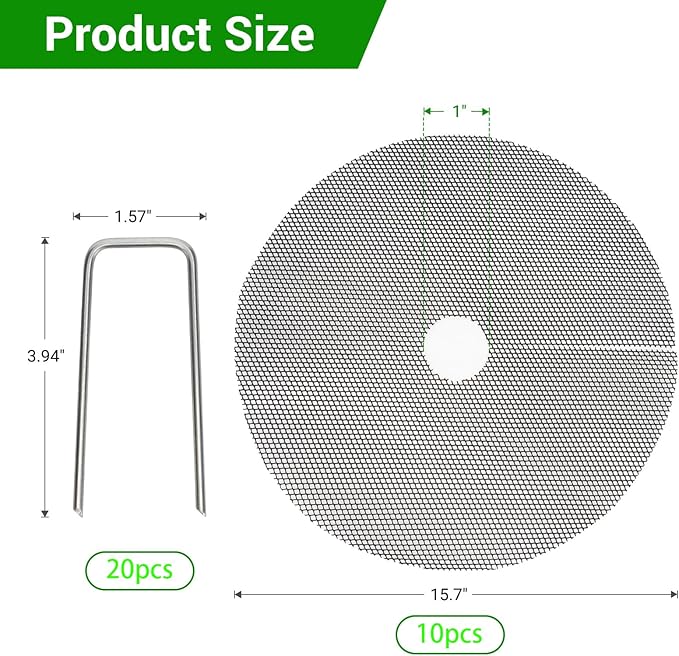 4Pcs 16Inch Plant Pot Grids -Adjustable Mesh Panel with 4 Sturdy Metal Stakes, Effective Plant Protectors from Animals for Outdoor/Indoor Garden,Durable Animal Barrier to Keep Squirrels & Pests Out