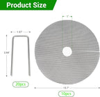 10Pcs 16-Inch Plant Pot Grids -Adjustable Mesh Panel with 20 Sturdy Metal Stakes, Effective Plant Protectors from Animals for Outdoor Garden,Durable Animal Barrier to Keep Squirrels & Pests Out