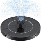 3.5W Solar Water Fountain, Upgraded Version Solar Fountain for Bird Bath, with 6 Nozzles & Fixed Pipes, Silent Floating Solar Water Pump for Bird Baths, Gardens, Ponds, Fish Tank, Outdoor