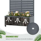 Casaphoria Metal Raised Garden Bed with Trellis and Wheels, 72"x35"x16" Planter Box for Climbing Plants, Vegetables & Vines, Features Drainage Holes and Privacy Screen, Drakgrey-Louvered