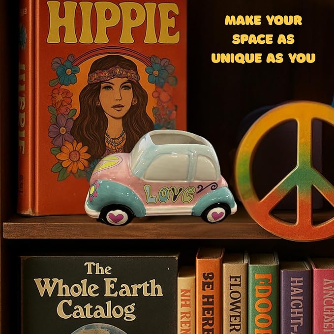 The Bridge Collection Hippy Vehicle Planter Pot (Love 'Bug')
