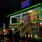 Solar Rope Lights, 2 Packs Total 66ft 200LEDSolar String Lights, 8 Modes Waterproof Solar Powered Outdoor Light, Flexible Clear Tube Light for Garden Backyard Patio Deck Porch Tree Xmas Decor - Green