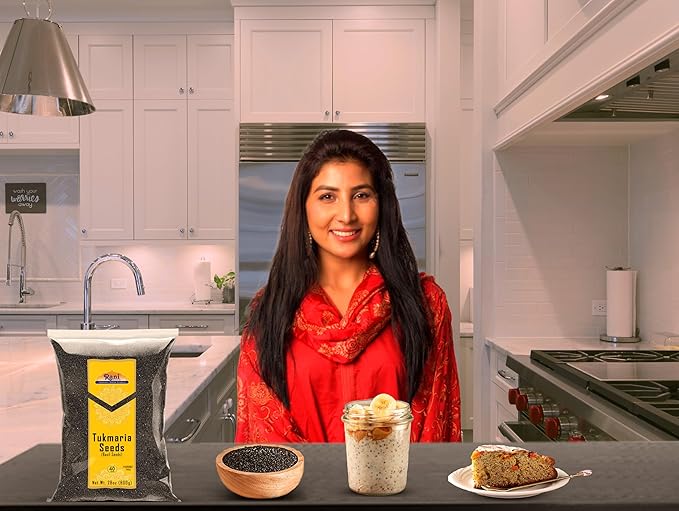 Rani Tukmaria (Holy Basil Seeds) 28oz (800g) Used for Falooda / Sabja Dessert, Spice & Ayurveda Herbal ~ All Natural | Gluten Friendly | NON-GMO | Kosher | Vegan | Indian Origin