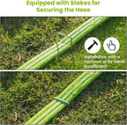 Sprinkler Soaker Hose 25FT, Watering Hose with Holes, High-Efficiency Sprinklers System for Garden and Lawn with Staples