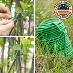 Decoroca Soft Plant Ties for Support - 65.6' Reusable Waterproof Plant Wire, 3.5mm Garden Twist, for Indoor & Outdoor Plants and Home Organizing（1pc/Green）