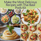 Basil Seed Pods for All Hydroponics Growing Systems, 12 Pods Herb Kit with 400+ Seeds of Thai Basil, Grow Your Own Herb Garden at Home
