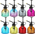 Zopeal 8 Pcs Glass Plant Mister Spray Bottle 200ml Vintage Plant Spritzer Multicolor Succulent Watering Bottle Watering Can 6.4'' with Plastic Top Pumps for Indoor Outdoor Garden Plants(Black)