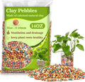 Sukh Clay Pebbles for Plants - 14 OZ Small Pebbles for Indoor Plants Natural Clay, Used for Drainage, Decoration, Aquaponics, Hydroponics (Mixed Colors)