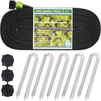 Flat Soaker Hose 75 ft Save 70% Water, Leakproof Design Double Layer Sprinkler Hose Drip Hose for Garden Bed