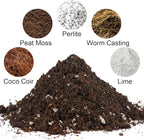 Potting Soil Mix 2qt for Indoor Plants, Organic Houseplant Soil Well Draining Dirt Ready to Use, Fit for House Plant Like Pothos, Philodendron, Monstera, African Violet