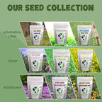 Earthwise Shady Native Wildflower Seed Mix – Shade Tolerant, Pollinator Friendly, Low Maintenance, Organic, Chemical-Free, Pet Safe, Moisture Adaptable, Non-GMO – Covers Up to 375 sq ft, 1/2 lb