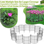 6 Pack Heavy-Duty Chicken Wire Plant Cloches, 14"x16" Rustproof Chicken Wire Cages for Flowers, Seedlings & Vegetables, Combine to Large Fences for Raised Beds & Patios, Keep Rabbits, Squirrels Out