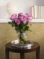 KaBloom - Bouquet of 12 Fresh Purple Roses (Farm-Fresh, Long-Stem) - Fresh Flowers for Birthday, Valentine's & Mother's Day