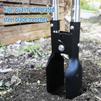 YEELOR Post Hole Digger, Hole Digger with One-Piece Manganese Steel Blade, Post Digger with 55" Adjustable Stainless Steel Handle for Digging Post Holes Installing Mailboxes Fencing