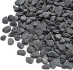 Mr. Fireglass Natural Decorative Gray Bean Pebbles 1/5" Crushed Gravel Stone for Decorating Garden, Succulent Plants and Walkway (2-lb Bag)