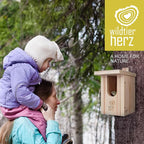Wildlife Heart I Bird Nestheline Deals Made of Solid Wood - Screwed, Nesting Boxes for Birds, Nesting Box red throats, Bird House Incubator for Birds, birded Box Weatherproof