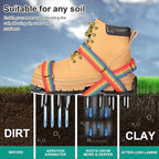 Lawn Aerator Shoes for Grass - Pre-Assembled Grass Aerator Shoes for Lawn - Soil Yard Aerator Tool for Aerating Patio Garden, Colorful, Medium Size