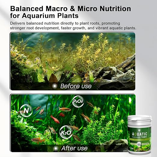 MagTool Root Tabs, Aquarium Plant Fertilizer for Freshwater Planted Tanks, Safe for Fish, Shrimp & Snails，Slow Release,70g/Box