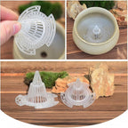 40Pcs Cone Flower Pot Hole Mesh Pad, Upgraded Planter Bottom Grid Mat Mesh Hole Screens for Keeping Soil from Flowing- Breathable Gasket-Drainage Netting for Bonsai (40)