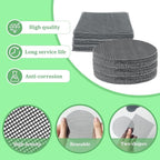 60 Pcs 4 inch Round&Square Flower Pot Hole Mesh Pad Plant Drainage Screens Gasket Bonsai Pot Bottom Grid Mat Mesh for Bottom of Planters Stop Soil from Falling Out