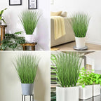FOIMAS 12pcs Artificial Grass Plants,19.68" Faux Shrubs Wheat Grass Greenery Stems Fake Plants for Indoor Outdoor Home Decoration