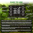 Display and Solar 2 in 1 Automatic Watering System for 15 Pots Plants, Anti-Siphoning Watering Drip Irrigation System Device Kit, Smart Timer & Manual for Indoor Garden Farm Greenhouse Balcony & Patio