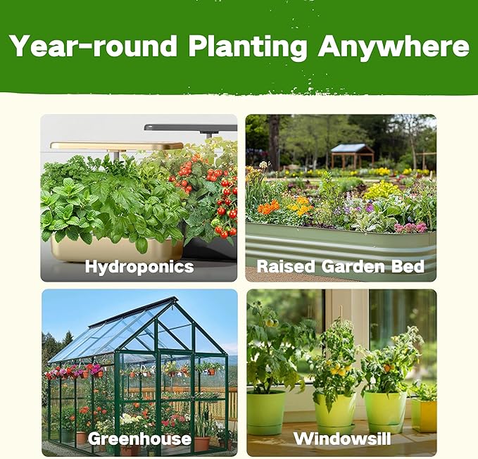 LUSH&DEW Culinary Herbs Kitchen Garden Seed Bank, Gardening Gifts for Women Men, 16 Varieties Non-GMO Heirloom Seeds for Planting Herb in Raised Garden Beds Windowsill, Survival Kit for Cooking Spices