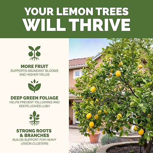 Lemon Tree Fertilizer – Liquid Plant Food for More Fruit, Better Flowering & Stronger Root Development, 32 oz