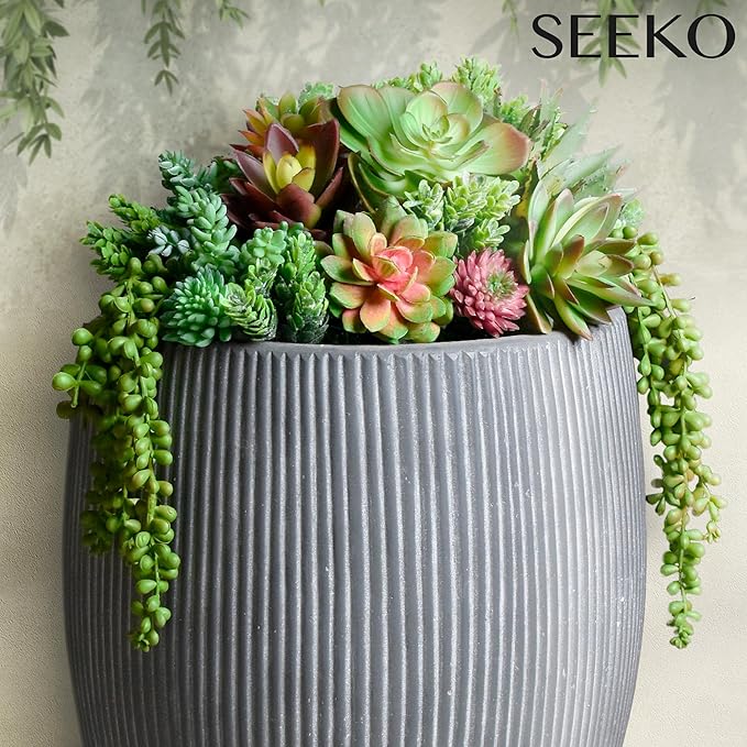 Succulents Plants Artificial 28 Pcs Realistic Premium Fake Succulents Faux for Indoor Outdoor UV Resistant DIY Home Office Decor