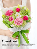Eterfield Flowers for Delivery Prime, Mother's Day Forever Flower Bouquet, Preserved Pink Roses Birthday Gifts for Her Women Wife Mom Anniversary Valentines Day Christmas