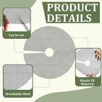 6 Pcs 15.7 Inch Plant Pot Grids，Cut-able Plant Pot Soil Protective Covers from Animals，Used to prevent animals or babies from digging up the soil in flowerpots.Suitable for Indoor and Outdoor Plants.