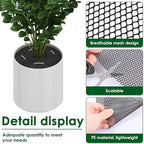 Pot Cover ‑ 10 Pieces Cuttable Planter Guard, with 10 Stakes Round Pot Grid for Indoor Gardening Moss Kitten Dog Gidding Squirrel Animal Protective Mesh Garden Accessories