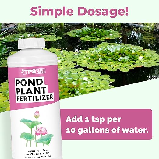 Pond Plant Fertilizer – Liquid Plant Food for Healthy Aquatic Growth, Stronger Roots & Vibrant Pond Plants, 32 oz