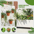 Casaphoria Metal Raised Garden Bed with Trellis and Wheels, 72"x47"x16" Arched Planter Box for Climbing Plants, Vegetables & Vines, Features Drainage Holes and Privacy Screen, White-Star
