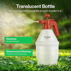 VIVOSUN 50oz Pump Sprayer, Handheld Garden Water Sprayer Bottle with Adjustable Brass Nozzle, for Spraying Plants, Flowers, Weeds and Cleaning, Red