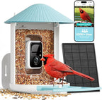 NETVUE by Birdfy Smart Bird Feeder with 2K HD AI Camera Solar Powered, Wireless Wildbird Watching, Live Stream&Color Night Vision, Auto-Capture & Notify, Free Cloud Storage(AI by Subscription)