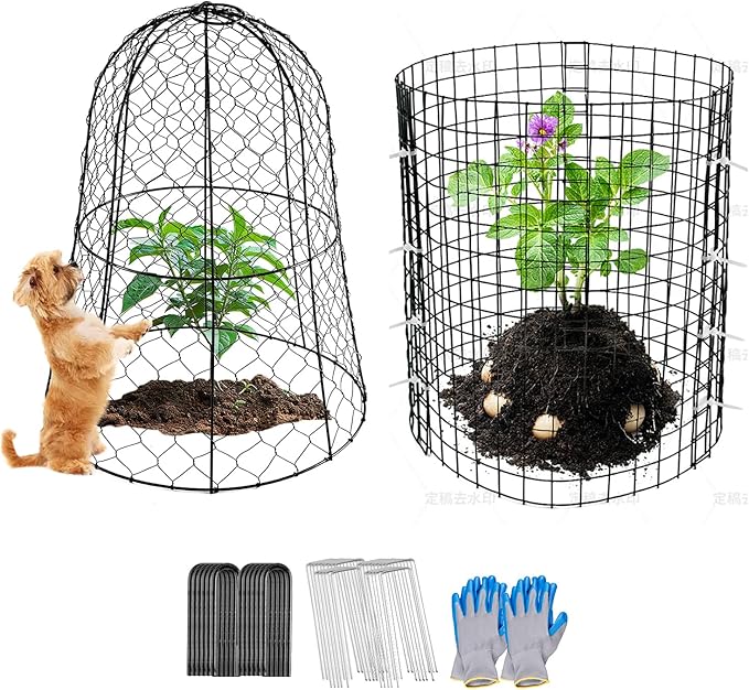 Metal Plant Covers 12pcs,30 Pcs Plant Protectors from Animals