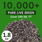 LUOJIBIE Wildflower Seeds Bulk, 10,000+ Flowers Seeds for Planting Outdoor, 16 Varieties Annual & Perennial Flowers Seeds Mix Color for Garden, 2 Oz Packet, Non-GMO, Attracts Pollinators, Easy to Grow