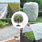 Heavy-Duty Garden Plant Protector with Zippered & Drawstring Closure Breathable Mesh Cover for Birds Deer Squirrels Defense Zippered Protective Garden Netting