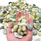 Rocks for Plants. Green Jade Polished Decorative Pebbles. 0.5 to 1 Inch 18 lbs. for Garden, Landscaping, Indoor, Vase fillers, Crafting, Succulents, pots, Plants