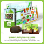 Dan&Darci Root Viewer Kit for Kids - Grow Your Own Plant for Boys & Girls Gifts - Science STEM Toy & Craft Growing Kits for Ages 4-8 Birthday Gifts for Boy, Girl 4, 5, 6, 7, 8, Year Old