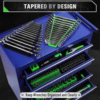 22-Piece Socket Organizer & Magnetic Wrench Organizer Set, 1/4", 3/8", 1/2" Drive Socket Holder, Total 64 Slots Metric & SAE Magnetic Wrench Holder (Socket, Wrenches not Included)