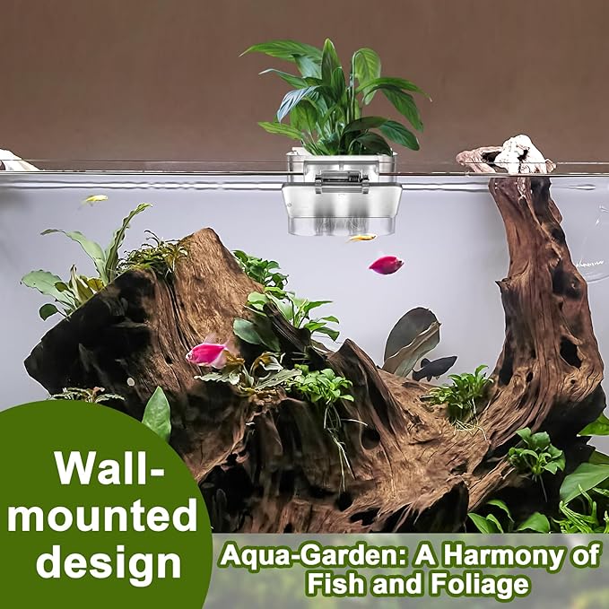4 Pack Hanging Aquarium Plant Holder Top Hanging Fish Tank Plant Pot Clear Aquarium P-Lant Holder 3 Holes Aquatic P-Lant Cups for Aquarium Tank Decoration