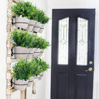 summer flower 10 Pack Artificial Boxwood Stems for Outdoors Unfading in The Sun Plastic Faux Plants Fake Foliage Shrubs Greenery for Garden Office Patio Wedding Farmhouse Indoor Decoration