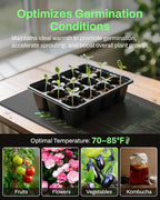 BN-LINK Durable Seedling Heat Mat for Seed Starting 10" x 20.75", 2 Pack Waterproof Warming Mats Plant Heating Pad for Seed Germination, Indoor Growing, Hydroponic, Greenhouse, ETL Listed